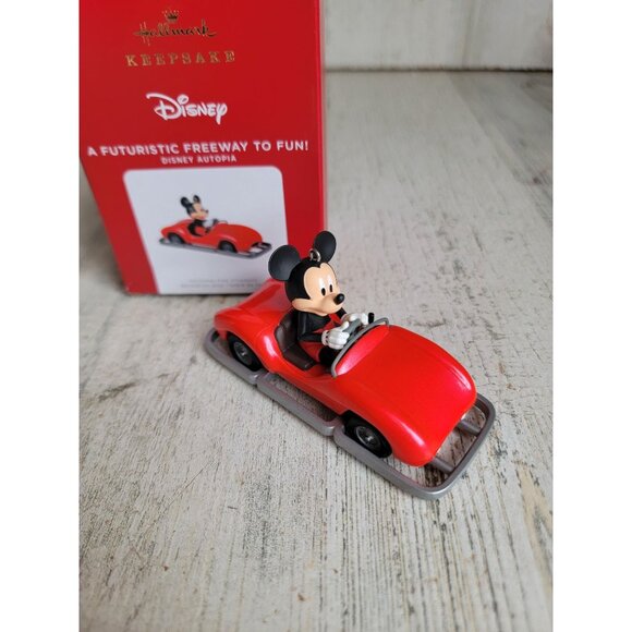 Hallmark a futuristic freeway to fun! Disney Mickey Mouse ornament Xmas - Picture 1 of 7